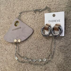 Evereve Silver and Gold Jewelry Bundle